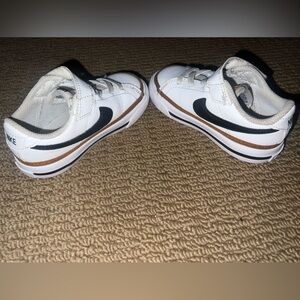 Nike White and Black Kids Shoes